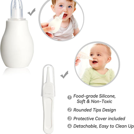 Baby Grooming Kit, Infant Safety Care Set in Grey White