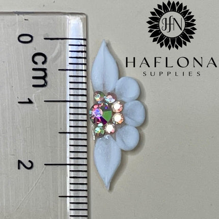 SourceToHome FuenteACasa Set 10Pcs 3D Flowers Nails Charms With Rhinestone Gems Handmade by Acrylic — Home & Lifestyle