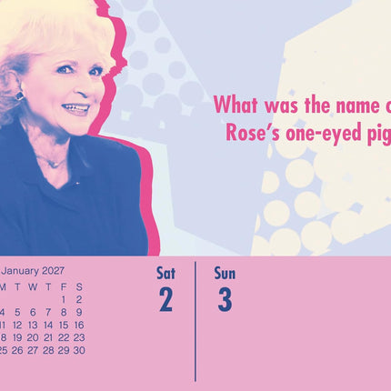 2027 Golden Girls Day-at-a-Time Calendar