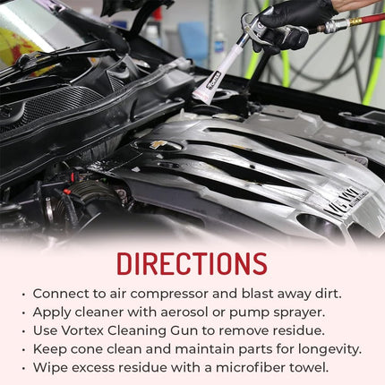 Vortex II Air Cleaning Gun for Auto Detailing