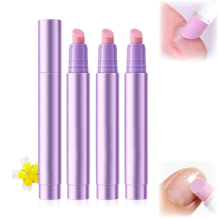 3-Piece 2-in-1 Ceramic Cuticle Pusher and Oil Pen Set