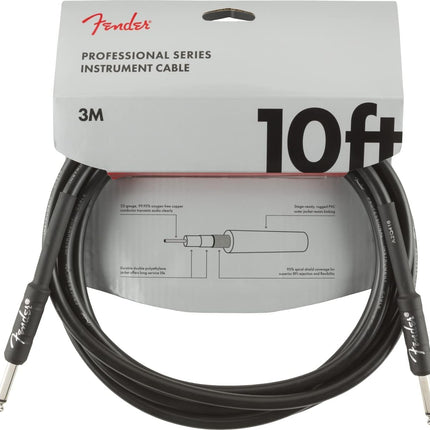 Professional Series 10 ft Instrument Guitar Cable, Black