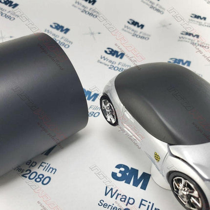 Matte Deep Black Automotive Vinyl Wrap Sample | M22 | 3 in x 5 in