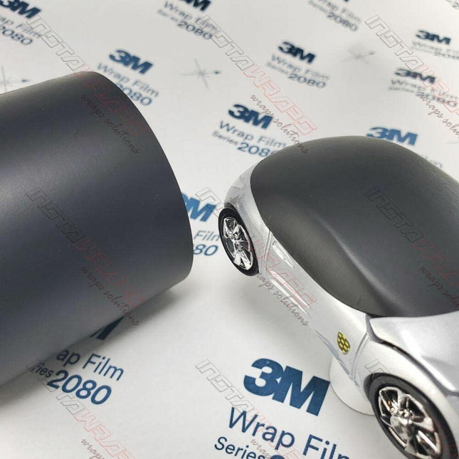 Matte Deep Black Automotive Vinyl Wrap Sample | M22 | 3 in x 5 in