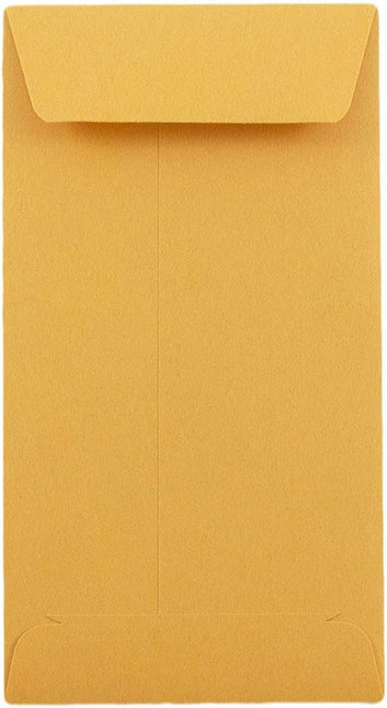 #7 Coin Business Envelopes, Brown Kraft Manila, 3 1/2 x 6 1/2, 50 Pack