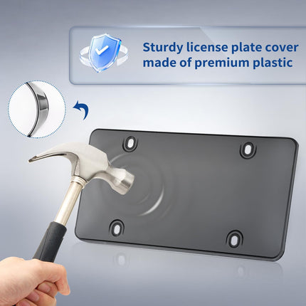 2 Pack ABS License Plate Holder and Protector Frame
