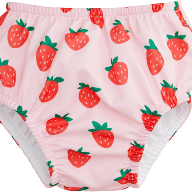 Pull-Up Reusable Swim Diapers 2-Pack | Waterproof UPF 50+ | Sherbet Stripes & Strawberries | 12-18M