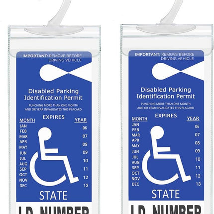 Handicap Parking Placard Holder 2 Pack