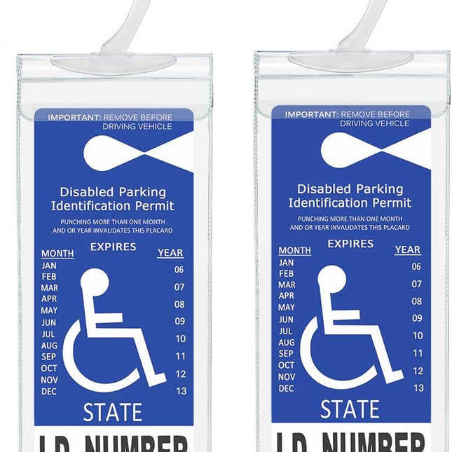 Handicap Parking Placard Holder 2 Pack