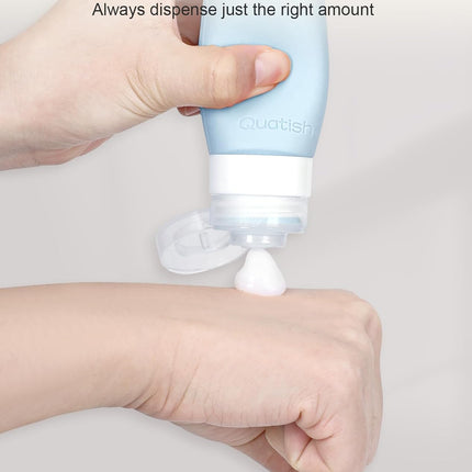 20 Pack TSA-Approved Silicone Travel Bottles for Toiletries, Black