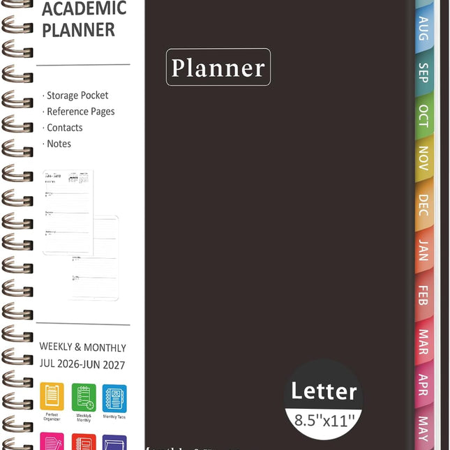 2026-2027 Academic Weekly and Monthly Planner