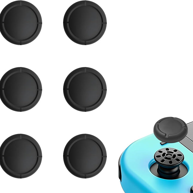 6Pcs Silicone Analog Stick Covers, Joy-con Controller Thumb Grips, Joystick Replacement Caps