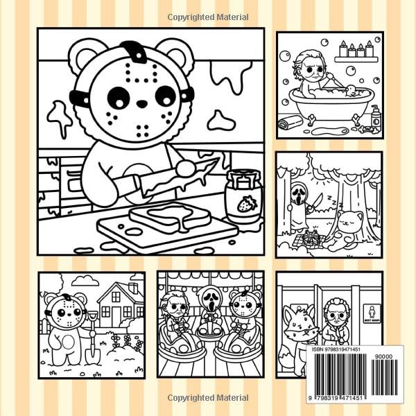 Cutest Serial Killers Parody Coloring Book for Adults