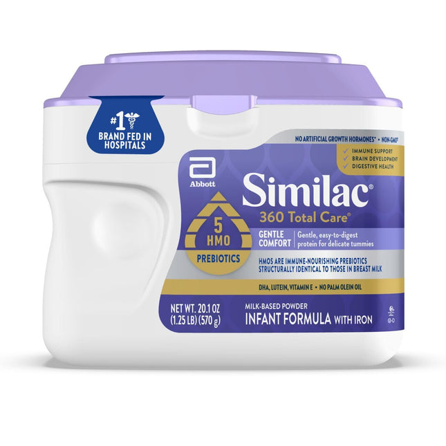 360 Total Care Gentle Comfort Powder Baby Formula, 20.1 oz Tub