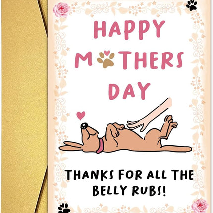 PawHaven RefugioPata Mother's Day Card for Dog Mom, Funny Mother's Day Card Gift from Dog Puppy — Pet Supplies