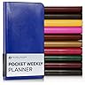Burgundy 2025-2026 Weekly Monthly Desk Planner, 8 x 5.5 in.