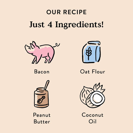 PawHaven RefugioPata Bocce's Bakery Oven Baked Bac'N Nutty Treats for Dogs — Pet Supplies