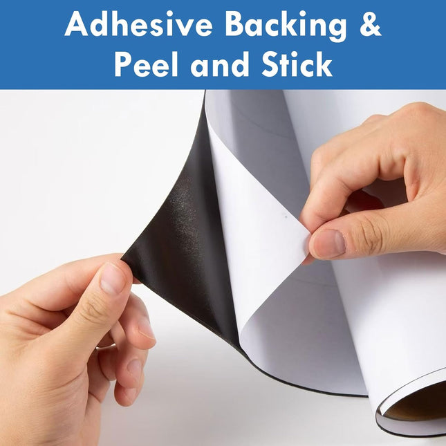 Magnetic Whiteboard Sticker with Adhesive Backing, 36 x 18 in.