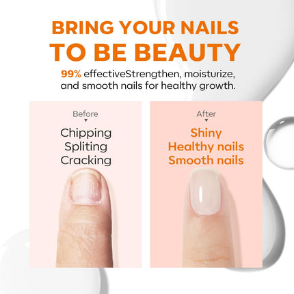 Milky White Nail Strengthener and Repair Polish, 15ml