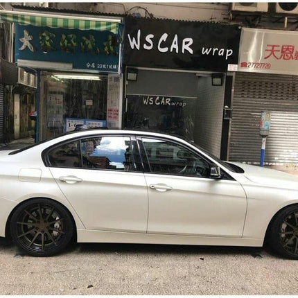 Satin Pearl White Automotive Vinyl Wrap Sample 3 in x 5 in