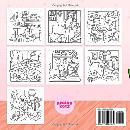Naughty Cats Coloring Book for Adults and Teens