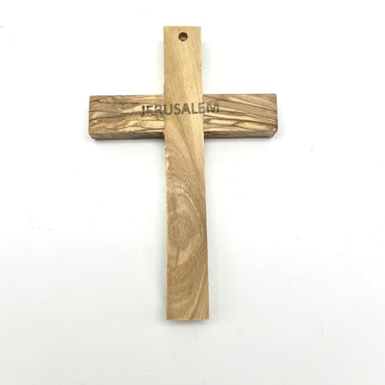SourceToHome FuenteACasa Olive Wood Wall Cross from Bethlehem, Wall Hanging Wooden Crosses for Wall — Home & Lifestyle