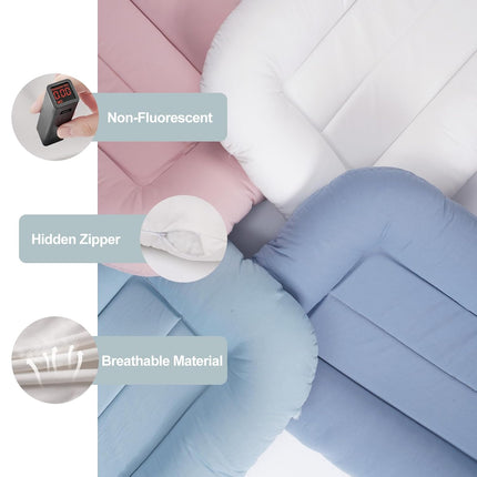 Baby Lounger for Newborn 0-24 Months, White