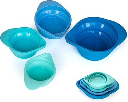Parmedu Collapsible Silicone Measuring Cups Set - 4 Piece Portable — Kitchen & Home
