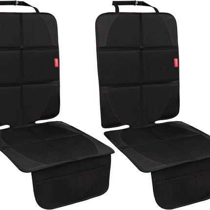 2 Pack Black Waterproof Car Seat Protectors with Thick Padding