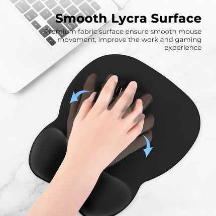 NexWave OndaNex EooCoo Ergonomic Mouse Pad with Wrist Support, Mousepad with Memory Foam — Smart Tech