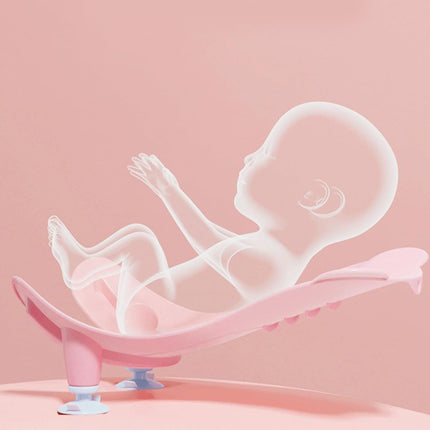 Portable Infant Sink Bather & Baby Bath Support, Ergonomic Wash Stand for Newborn Buttock Cleaning, Adjustable 4-Gear Basin Tool with Suction Cups and Hanging Hook