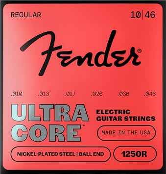 1250R Nickel-Plated Steel Electric Guitar Strings, .010-.046, 6-String Set