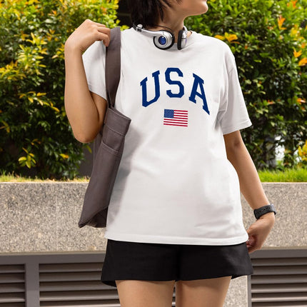 Patriotic American Flag Graphic T-Shirt