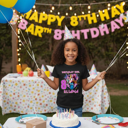 Custom Name K-Pop Birthday T-Shirt for Kids and Toddlers