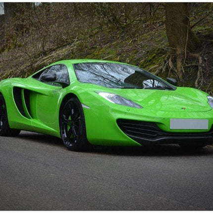 Gloss Grass Green Automotive Vinyl Wrap Sample 3in x 5in