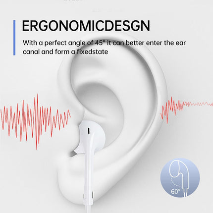 2-Pack Wired Lightning Earbud Headphones with Microphone and Volume Control