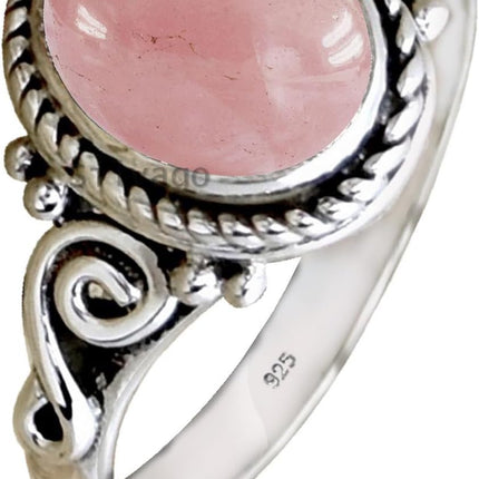 925 Sterling Silver Blue Lace Agate Statement Ring, Size 9