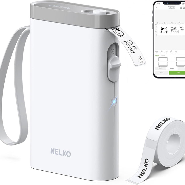 Nelko P21 Mini Bluetooth Label Maker white