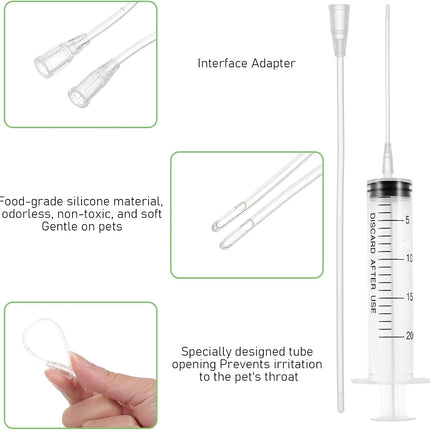 Baby Bird Feeding Syringe, Reusable Manual Bird Feeding Syringe with Spoon — Pet Supplies