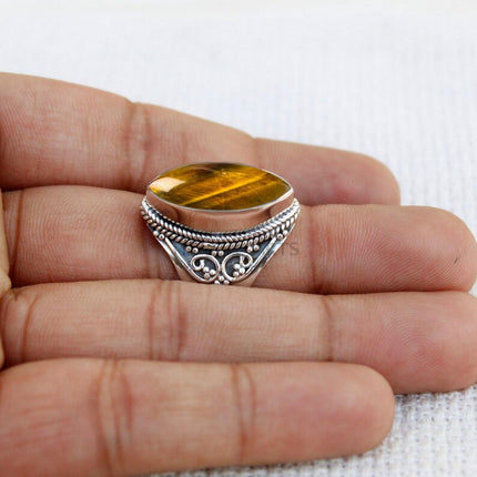 925 Sterling Silver Ring For Women & Girls, Mystic Quartz Ring Gemstone — Home & Lifestyle
