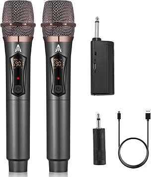 Mini Karaoke Machine with Bluetooth Speaker and Wireless Microphone