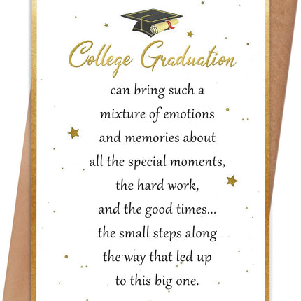 SourceToHome FuenteACasa College Graduation Card, Inspirational Graduation Card Gift — Home & Lifestyle