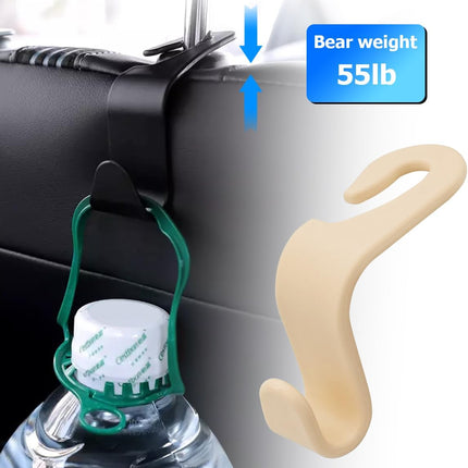 Leather Car Hooks for Seat Back Organization