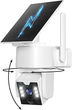 Wireless Outdoor Security Camera with 2K Pan/Tilt View