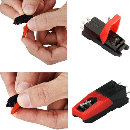 4 Pack Ruby Record Player Needle Turntable Stylus Replacement