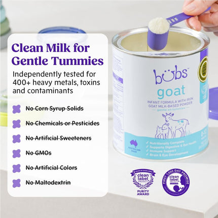 Whole Goat Milk Infant Formula with Iron, 20 oz