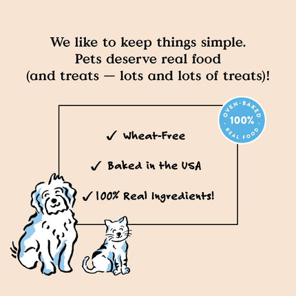 PawHaven RefugioPata Bocce's Bakery Oven Baked Bac'N Nutty Treats for Dogs — Pet Supplies