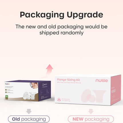 Nuliie 3-in-1 Flange Sizing Kit 12/14/16/18/20mm for 24mm Flange/Shield of Most Pumps, 10PCS Silicone Flange Inserts to Boost Pumping Efficiency & Comfort, BPA-Free Pump Essential for Moms