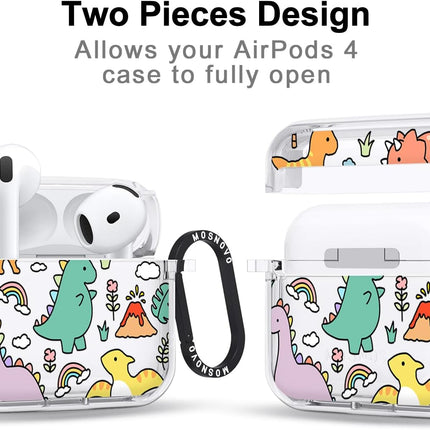 SourceToHome FuenteACasa MOSNOVO Case for Airpods 4, Protective Clear Case with Shockproof Dual — Home & Lifestyle