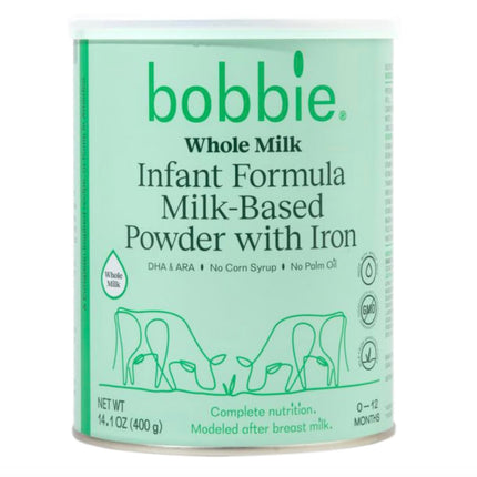 Whole Milk Grass Fed Powder Baby Formula with Iron, DHA and ARA, 14.1 oz